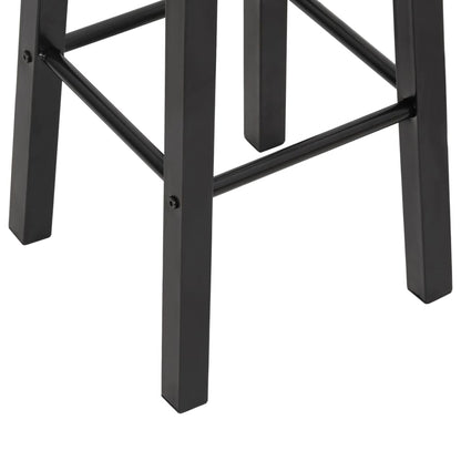 Barkrukken Mdf Zwart en hout