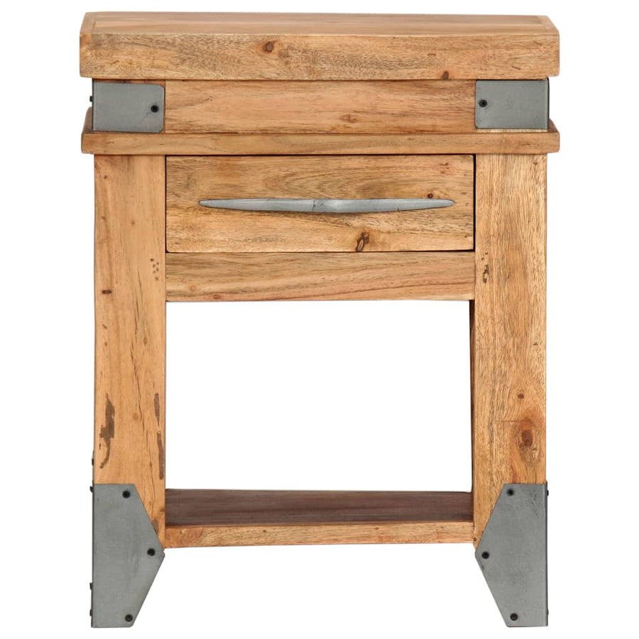 Nachtkastje 40x30x51 cm massief acaciahout