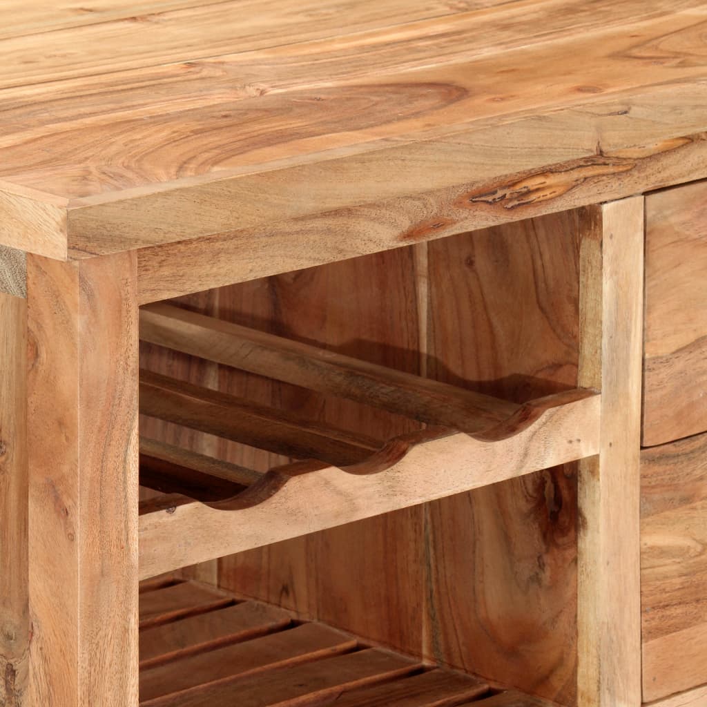 Keukentrolley Massief Acaciahout 80 x 45 x 91 cm