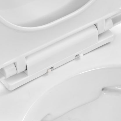 Hangend Toilet Randloos Keramiek Wit