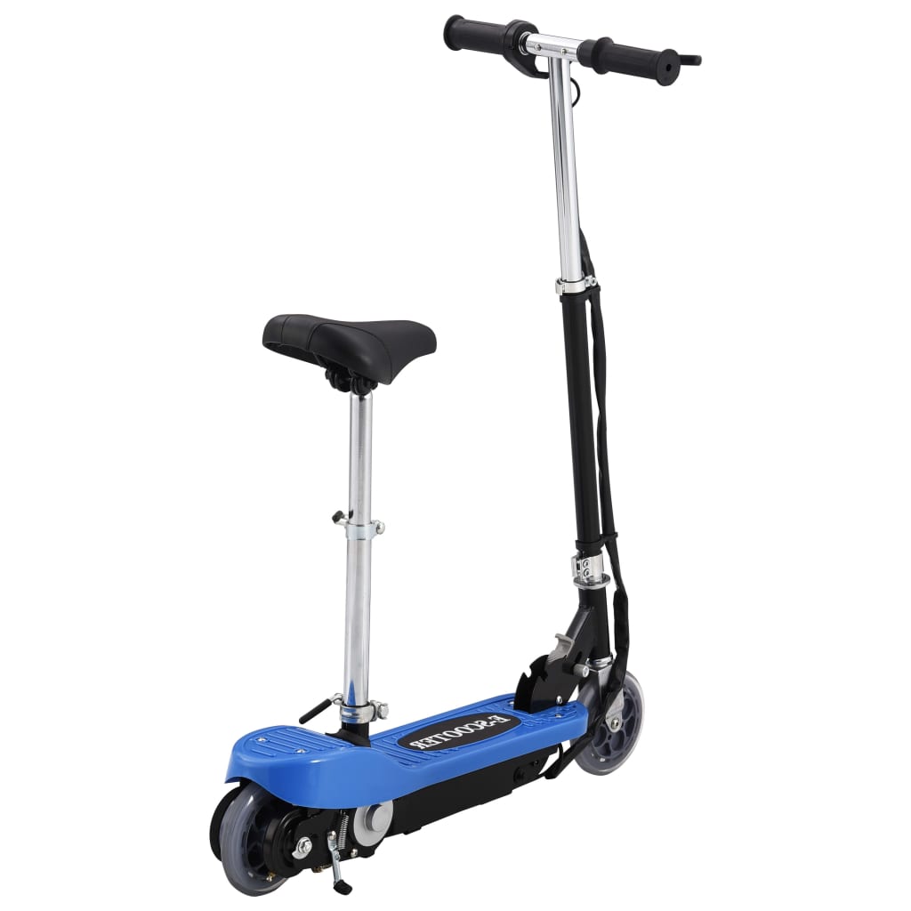Step Elektrisch Met Zitje 20 W Blauw met zadel