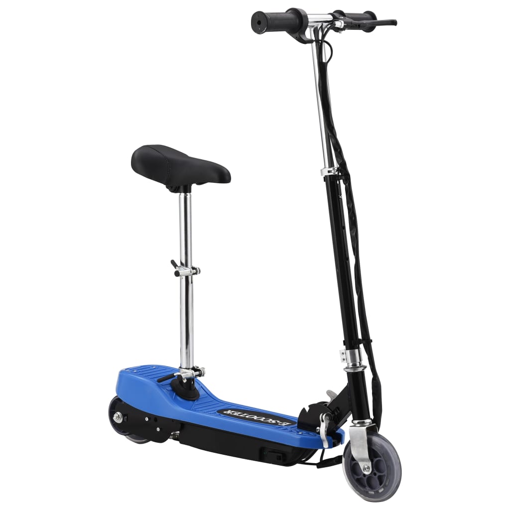 Step Elektrisch Met Zitje 20 W Blauw met zadel