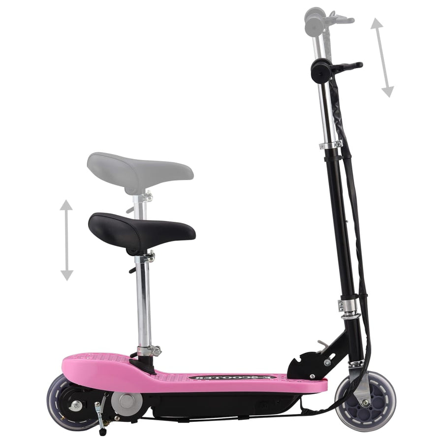 Step Elektrisch Met Zitje 20 W Roze met zadel