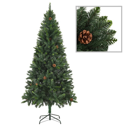 Kunstkerstboom Met Dennenappels 180 Cm Groen 180 x 104 cm