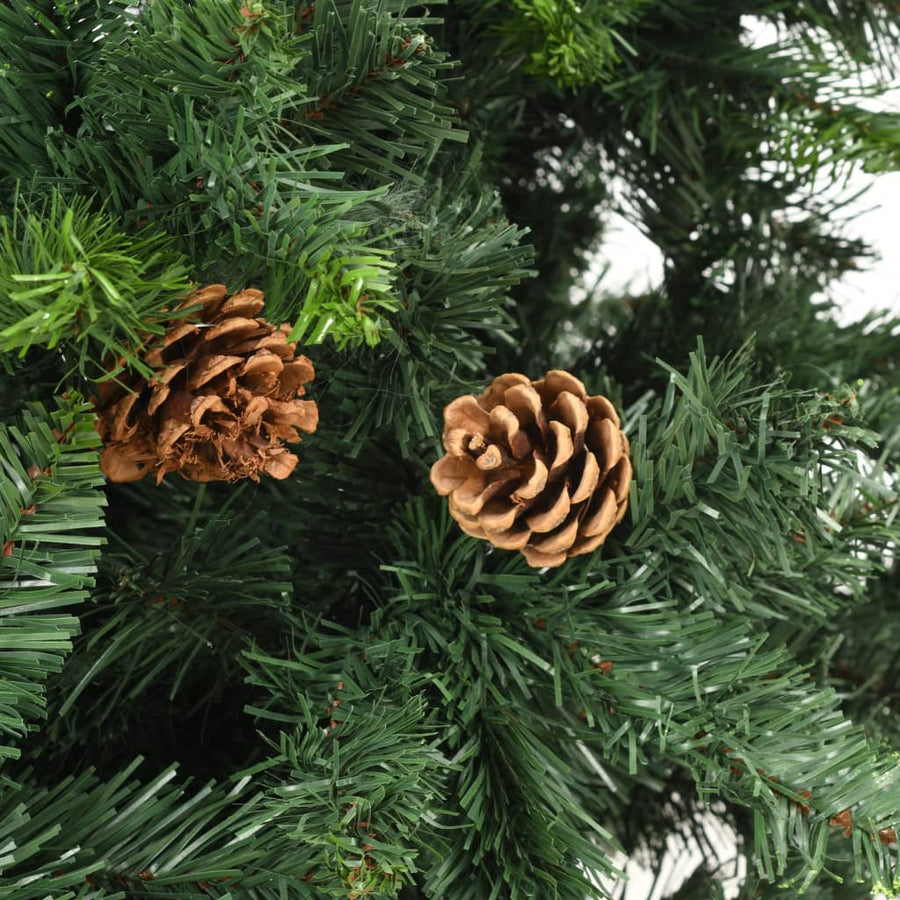 Kunstkerstboom Met Dennenappels 180 Cm Groen 180 x 104 cm