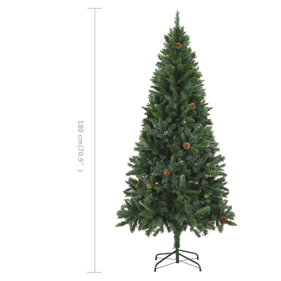 Kunstkerstboom Met Dennenappels 180 Cm Groen 180 x 104 cm