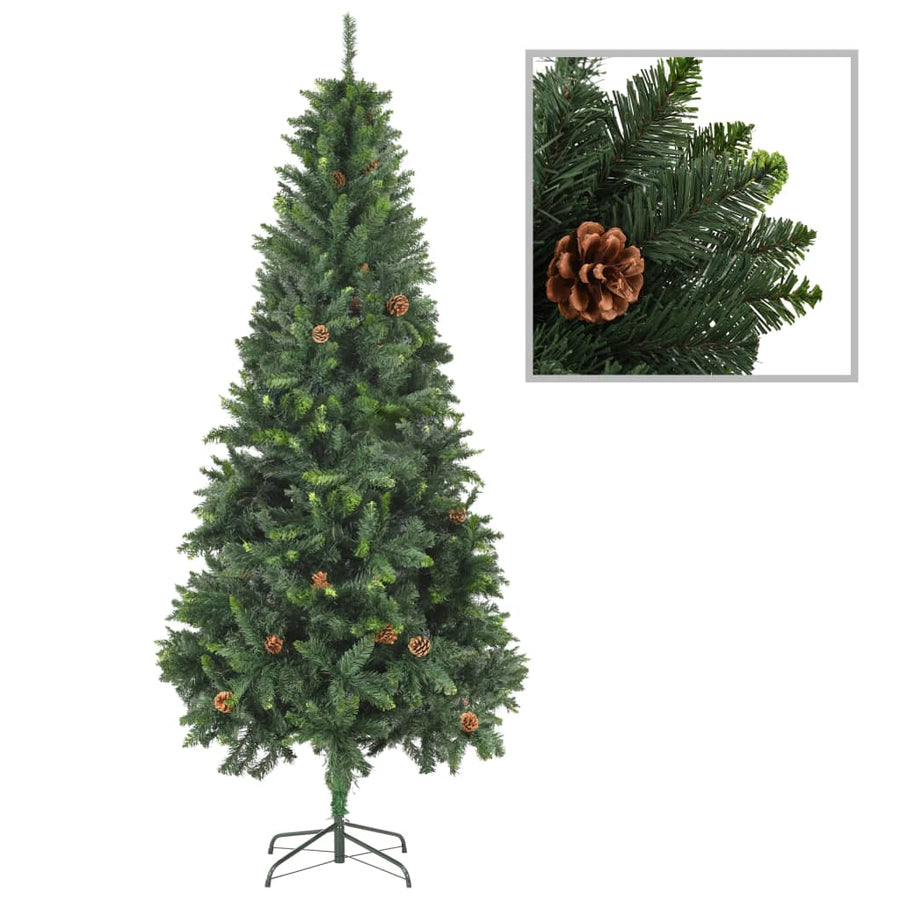 Kunstkerstboom Met Dennenappels 210 Cm Groen 210 x 119 cm