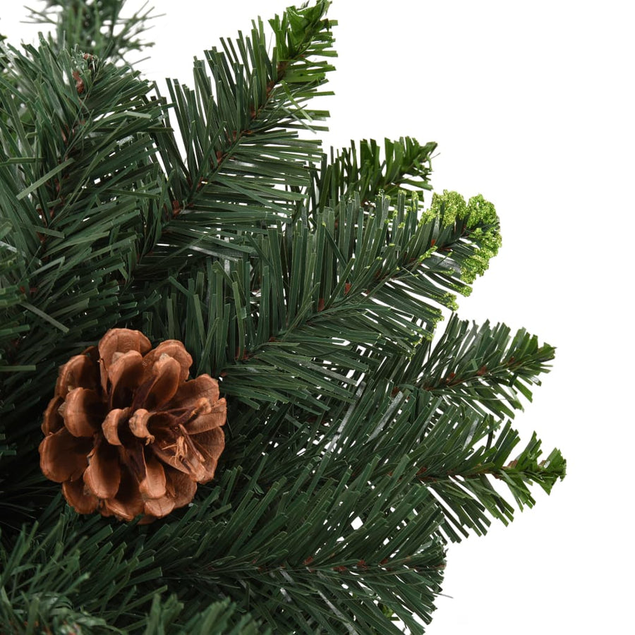 Kunstkerstboom Met Dennenappels 210 Cm Groen 210 x 119 cm