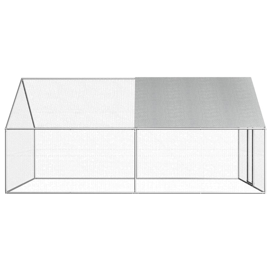 Kippenhok 2,75x4x1,92 m gegalvaniseerd staal 2.75 x 4 x 1.92 m