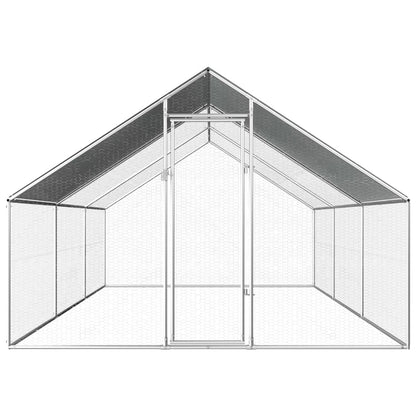 Kippenhok 2,75x6x1,92 m gegalvaniseerd staal 2.75 x 6 x 1.92 m