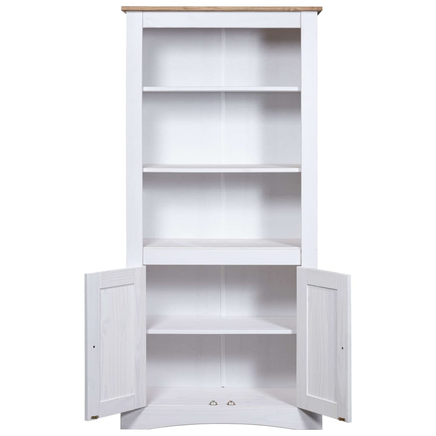 Wandkast 80X40X70 Cm Mexicaans Grenenhout Corona-Stijl Wit
