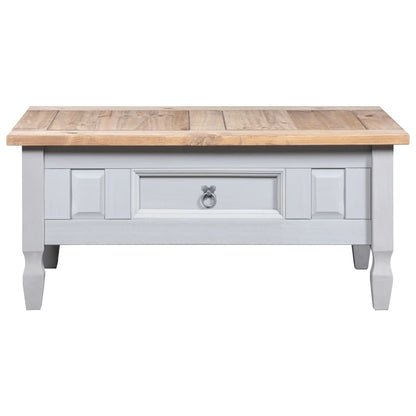 Salontafel 00X55X45 Cm Mexicaans Grenenhout Corona-Stijl Grijs