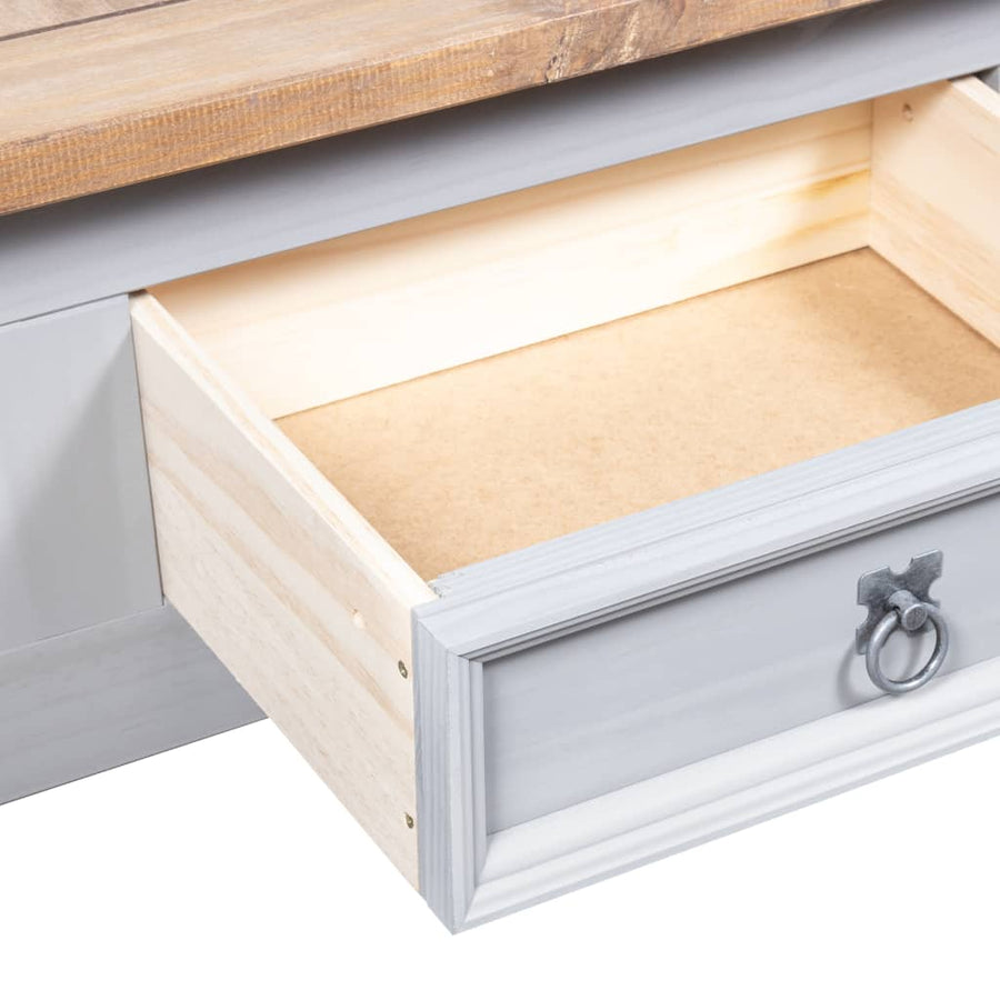 Salontafel 00X55X45 Cm Mexicaans Grenenhout Corona-Stijl Grijs