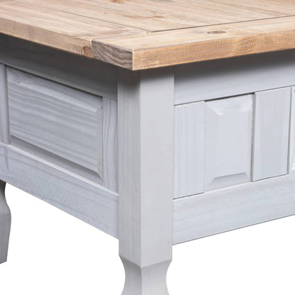 Salontafel 00X55X45 Cm Mexicaans Grenenhout Corona-Stijl Grijs