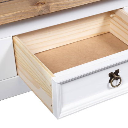 Salontafel 00X55X45 Cm Mexicaans Grenenhout Corona-Stijl Wit
