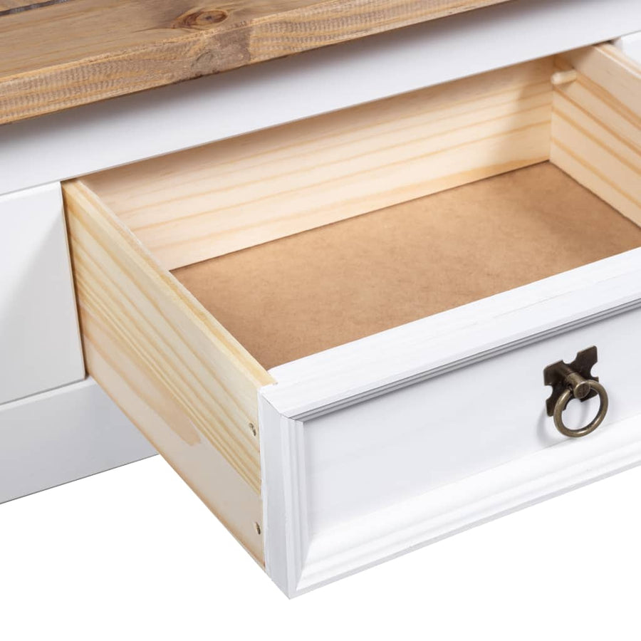 Salontafel 00X55X45 Cm Mexicaans Grenenhout Corona-Stijl Wit