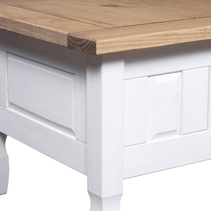 Salontafel 00X55X45 Cm Mexicaans Grenenhout Corona-Stijl Wit