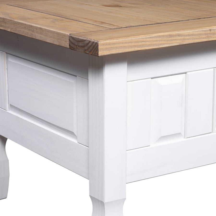 Salontafel 00X55X45 Cm Mexicaans Grenenhout Corona-Stijl Wit