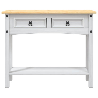 Wandtafel Mexicaans Grenenhout Corona-Stijl 90X34,5X73 Cm Wit