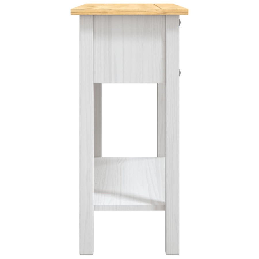 Wandtafel Mexicaans Grenenhout Corona-Stijl 90X34,5X73 Cm Wit
