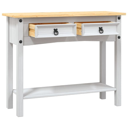 Wandtafel Mexicaans Grenenhout Corona-Stijl 90X34,5X73 Cm Wit