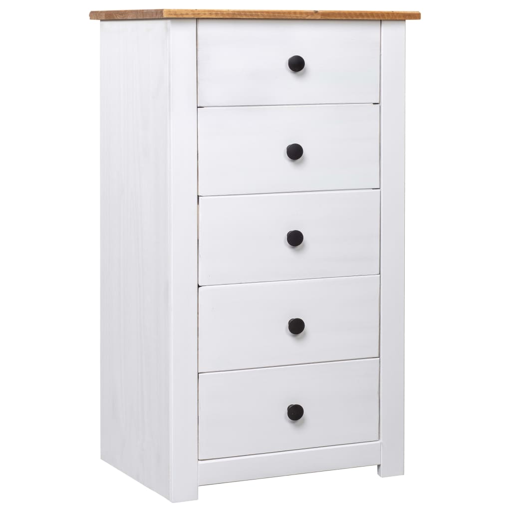 Dressoir Panama Range 46X40X89 Cm Grenenhout Wit