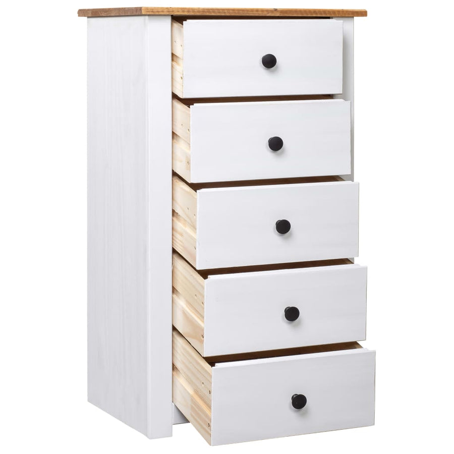 Dressoir Panama Range 46X40X89 Cm Grenenhout Wit