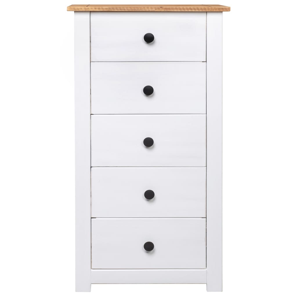 Dressoir Panama Range 46X40X89 Cm Grenenhout Wit