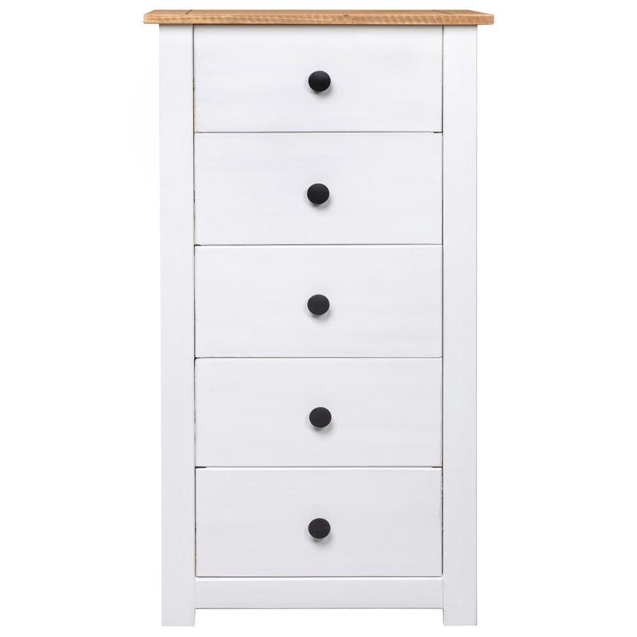 Dressoir Panama Range 46X40X89 Cm Grenenhout Wit