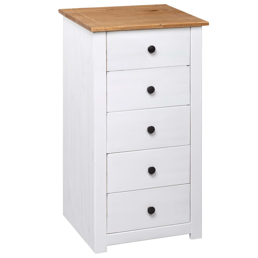 Dressoir Panama Range 46X40X89 Cm Grenenhout Wit