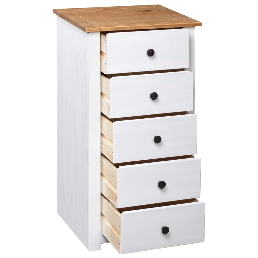 Dressoir Panama Range 46X40X89 Cm Grenenhout Wit