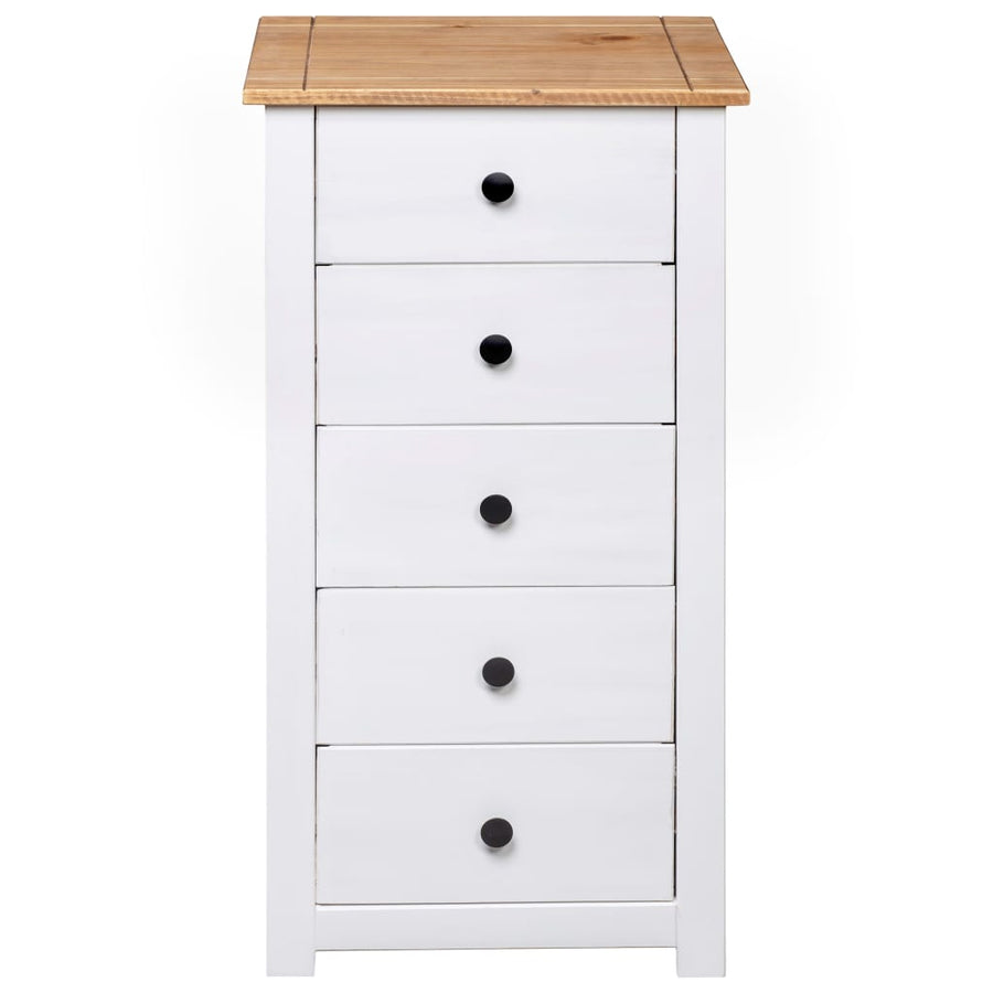 Dressoir Panama Range 46X40X89 Cm Grenenhout Wit