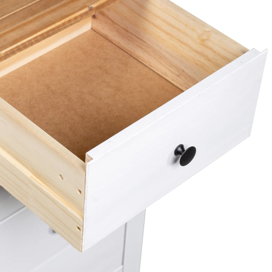 Dressoir Panama Range 46X40X89 Cm Grenenhout Wit