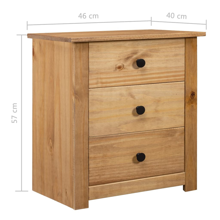 Nachtkastje Panama Range 46X40X57 Cm Grenenhout Bruin