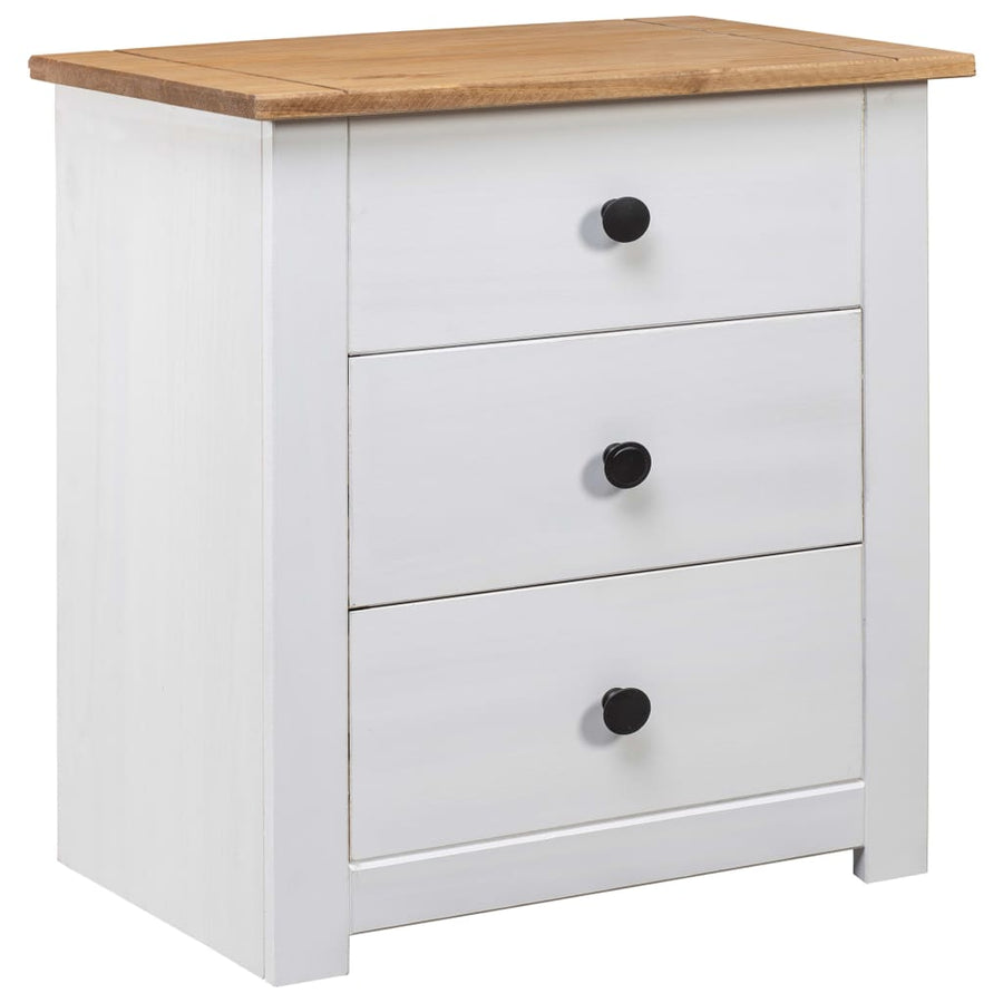 Nachtkastje Panama Range 46X40X57 Cm Grenenhout Wit