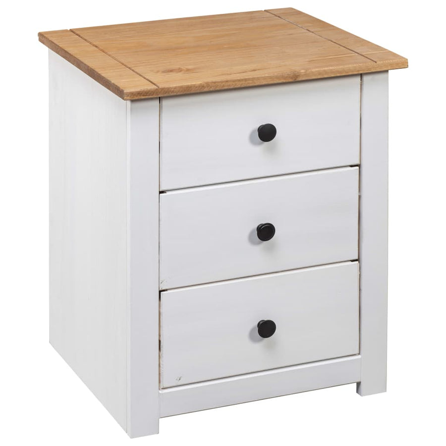 Nachtkastje Panama Range 46X40X57 Cm Grenenhout Wit