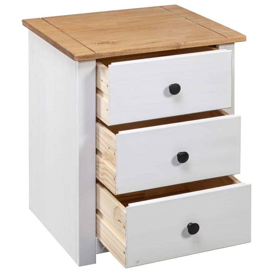 Nachtkastje Panama Range 46X40X57 Cm Grenenhout Wit