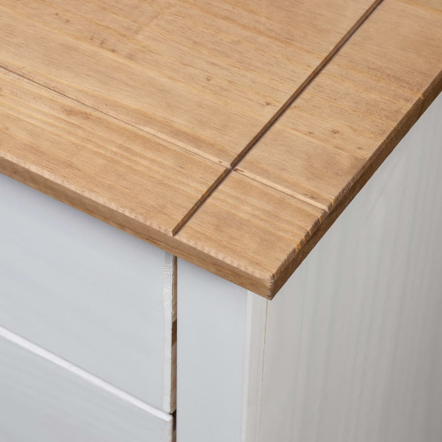 Nachtkastje Panama Range 46X40X57 Cm Grenenhout Wit
