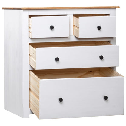 Dressoir Panama Range 80X40X83 Cm Grenenhout Wit