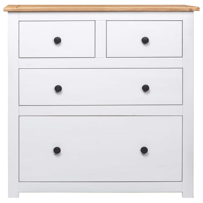Dressoir Panama Range 80X40X83 Cm Grenenhout Wit