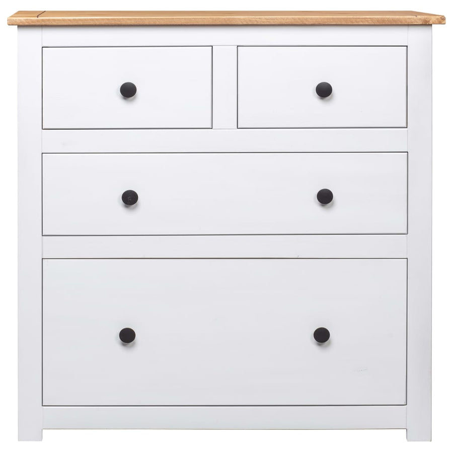 Dressoir Panama Range 80X40X83 Cm Grenenhout Wit
