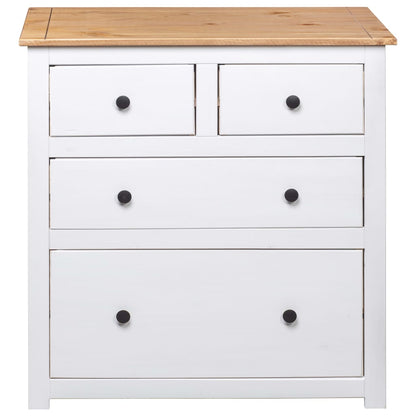 Dressoir Panama Range 80X40X83 Cm Grenenhout Wit