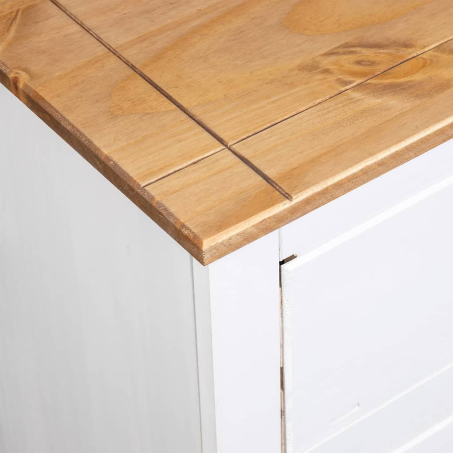 Dressoir Panama Range 80X40X83 Cm Grenenhout Wit