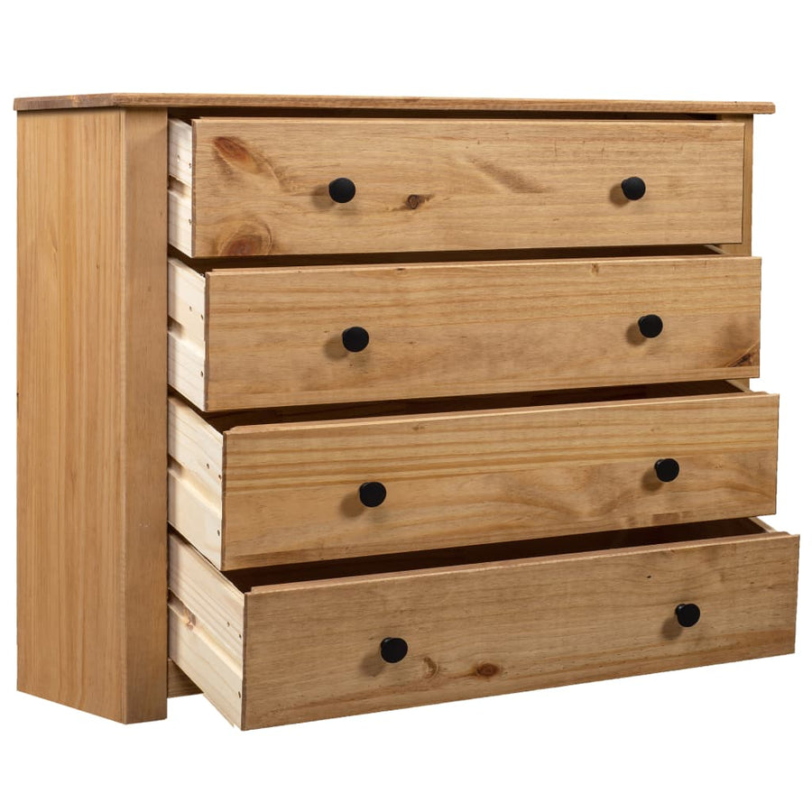Bijzetkast Panama Range 80X40X73 Cm Grenenhout Bruin