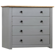 Bijzetkast Panama Range 80x40x73 cm grenen grijs