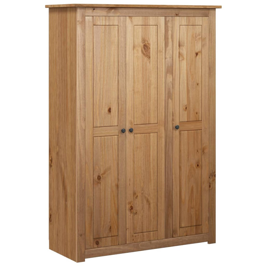Kledingkast 3 Deuren Panama Range 8X50X7,5 Cm Grenenhout 118 x 50 x 171.5 cm Bruin