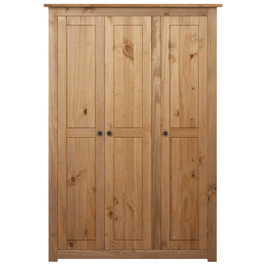 Kledingkast 3 Deuren Panama Range 8X50X7,5 Cm Grenenhout 118 x 50 x 171.5 cm Bruin
