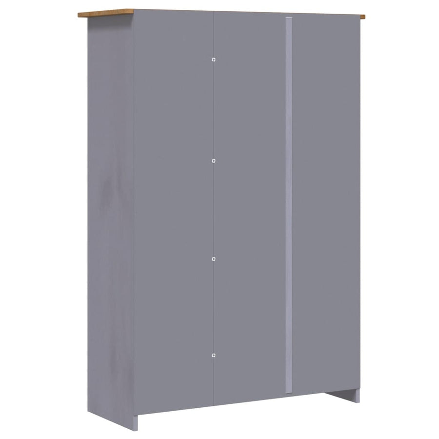 Kledingkast Panama Range 8X50X7,5 Cm Grenenhout 118 x 50 x 171.5 cm Grijs