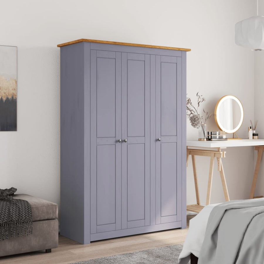 Kledingkast Panama Range 8X50X7,5 Cm Grenenhout 118 x 50 x 171.5 cm Grijs