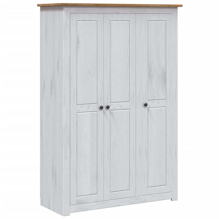 Kledingkast Panama Range 8X50X7,5 Cm Grenenhout 118 x 50 x 171.5 cm Wit
